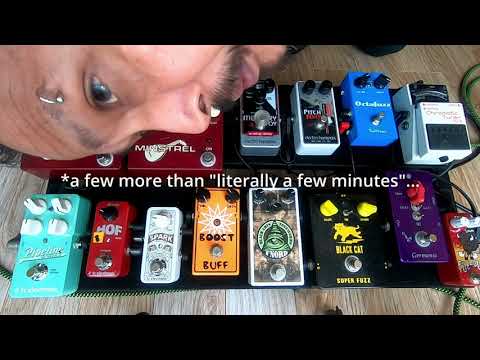 Pedalboard - Fnord fuzz / valve distortion /clean  boost / tremolo / reverb / delay / treble boost