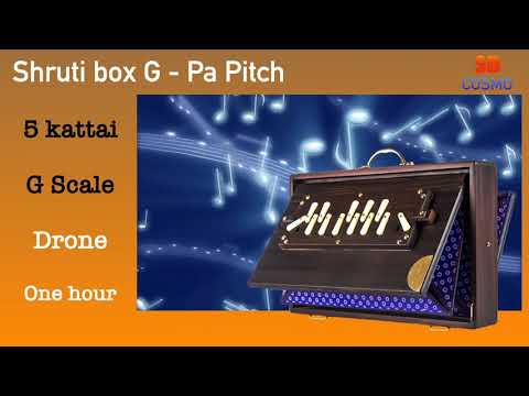 Shruti box G pa Panchamam pitch drone  5 Kattai one hour
