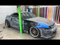 NISSAN 350Z With No Paint Wrap Guide | Hardest Body Kit Parts In Real Time