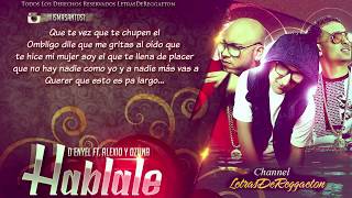 🔥 Hablale Con Letra D Enyel Ft  Alexio Y Ozuna Original
