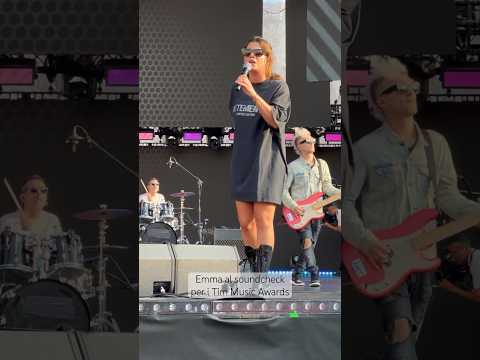 Soundcheck di #Emma con "INIZIAMO DALLA FINE" per i #timmusicawards 🥺🫶🏻 #timmusicawards2023