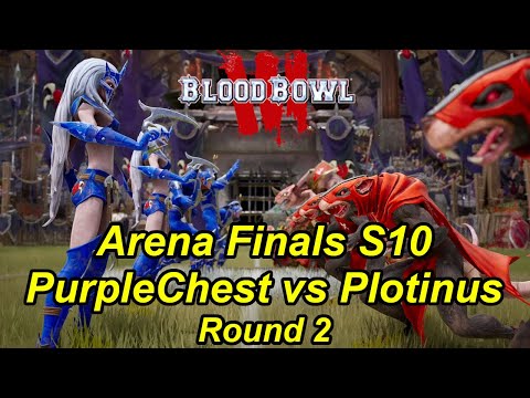 Blood Bowl 3 Arena Finals S10 R2: PurpleChest's Dark Elves vs Plotinus's Skaven