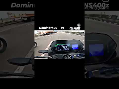 ns 400z vs dominar 400 drag race 😇🚀 #instagram #bikelife #reels #travel  #minivlog #bikerslife