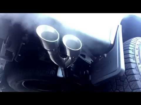 Split exhaust tip, after Magnaflow 12249 install on 5.0 F-150