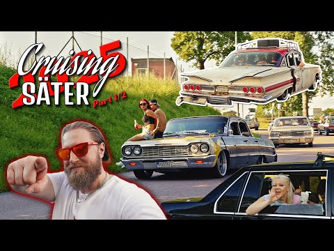 Säter Cruising 2025 Pilsnerbilar & Party (Part 1/2) Nostalgidagarna 