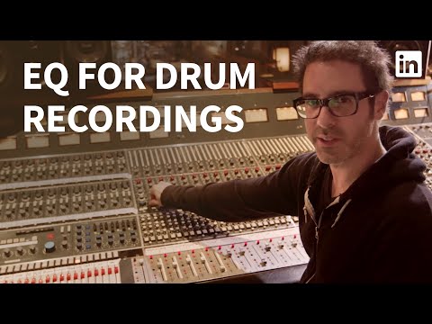 オーディオと音楽のチュートリアル - レコーディング用ドラムセットのイコライジング (Audio and Music Tutorial - EQing a drum set for recording)