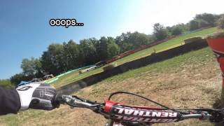 preview picture of video '2 1/2 laps GCC Goldbach 19-07-2014 onboard CR125R 1982'