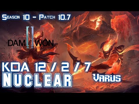 DWG Nuclear VARUS vs KINDRED ADC - Patch 10.7 KR Ranked
