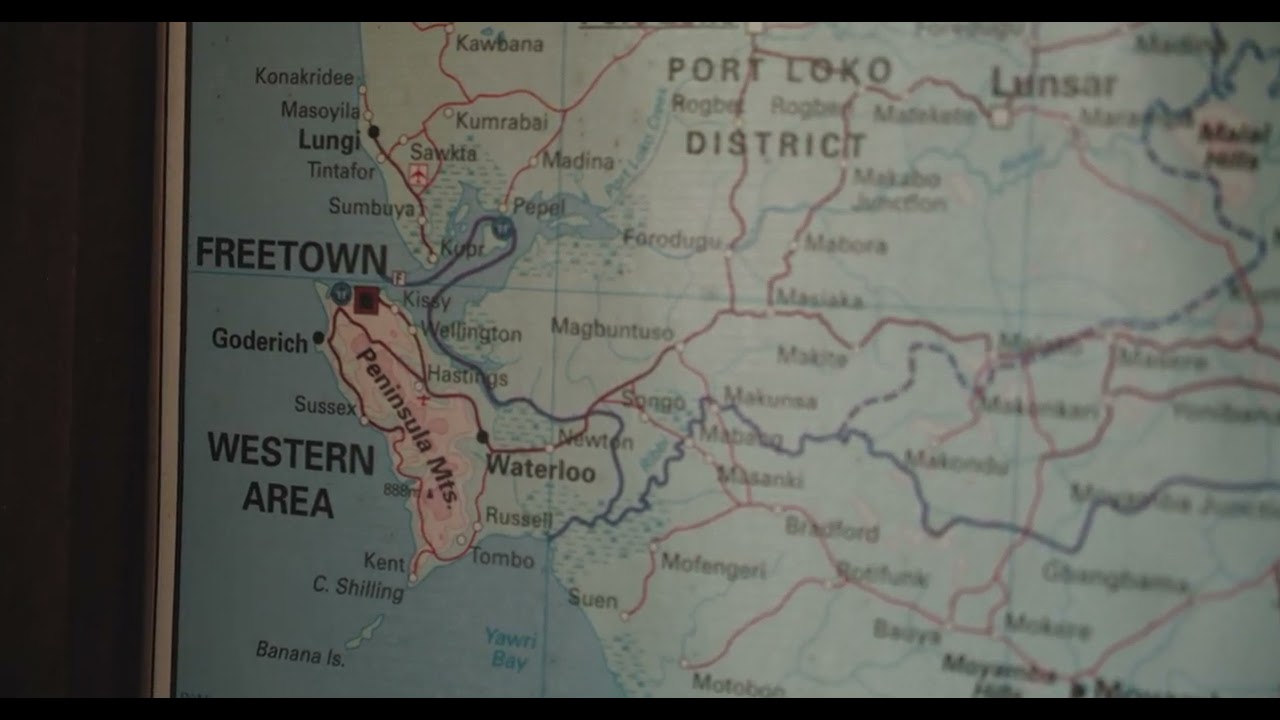Port Loko Map #sierraleone #leaone #stockvideo #sierraleone #portloko #map