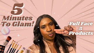 5-Minute Full Face with 5 Products | Quick & Easy Makeup Tutorial #5minutemakeup #everydaymakeup #