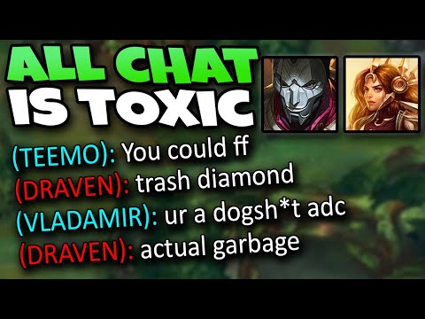ENEMY DRAVEN WOULDN'T STOP FLAMING IN ALL CHAT - League of Legends
