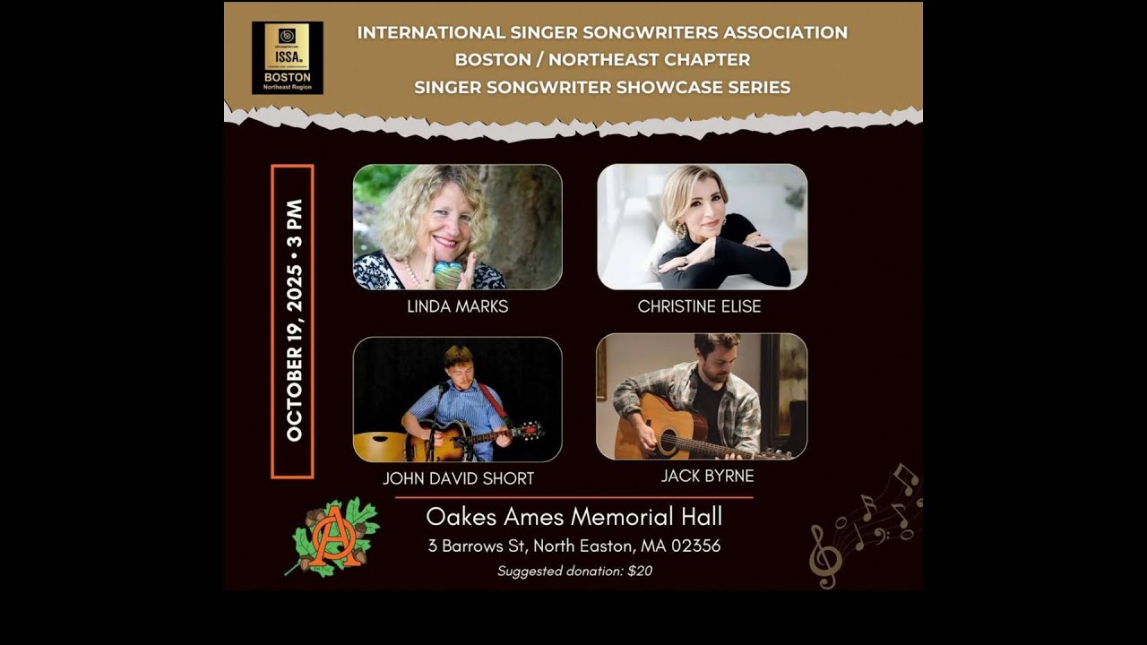 ISSA Singer Songwriter Showcase Series October Concert 10/19/25