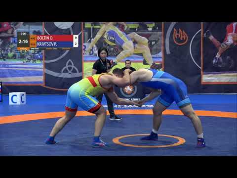 1/2 FS - 125 kg: O. BOLTIN (KAZ) v. P. KRIVTSOV (RUS)