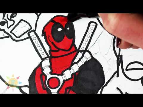 Hulk vs Deadpool Coloring Page|Superheroes Coloring|Jim Yosef - Eclipse [NCS Release]