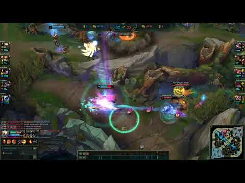 9.16 Pantheon outplay vs Zoe and Xayah