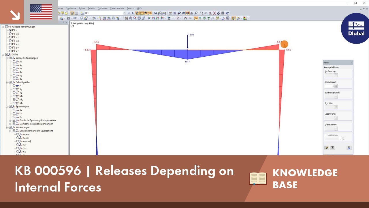 KB 000596 | Releases Depending on Internal Forces