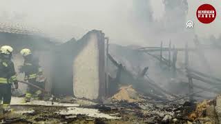 Seydişehir'de ahır ve samanlıkta çıkan yangın söndürüldü