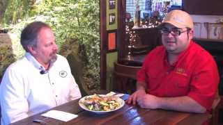 preview picture of video 'Fayetteville West Virginia Restaurants Tour: Eating manly salad with Oscar of Diogi's'