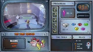 Crash Bandicoot 3 Warped (Remastered) 100% Walkthrough Part 7. 5 More Time Trials Left
