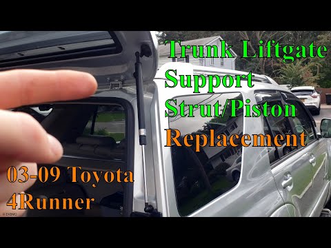 How to Replace Trunk Liftgate Support Pistons/Struts 03-09 Toyota 4Runner