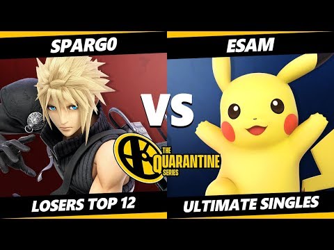 May Major Losers Top 12 - Spargo (Cloud) Vs. ESAM (Pikachu) Smash Ultimate - SSBU