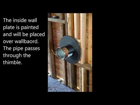 Install Woodstove & Metal Chimney through the Wall