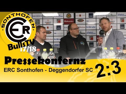 Pressekonferenz ERC Sonthofen - Deggendorfer SC (02.02.18 | 2:3 n.V.) | ERC Sonthofen