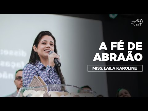 A FÉ DE ABRAÃO | MISS. LAILA KAROLINE | PROFETIZANDO 2025 | DOMINGO 26/01
