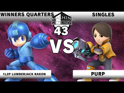 Smashing Grounds 43 Winners Quarters - Purp [Mii Gunner] v 1L2P Lumberjack Rakon [Mega Man]