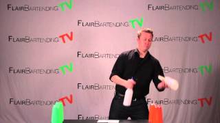 Juggling 3 Bottles: Step 3 (Flair Bartending TV Lesson 100)
