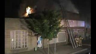 preview picture of video 'Building Fire - South Bound Brook - 05/26/2008'