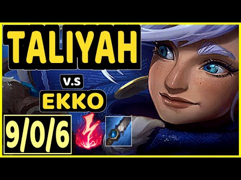 KIREI (TALIYAH) vs EKKO - 9/0/6 KDA JUNGLE CHALLENGER GAMEPLAY - EUW