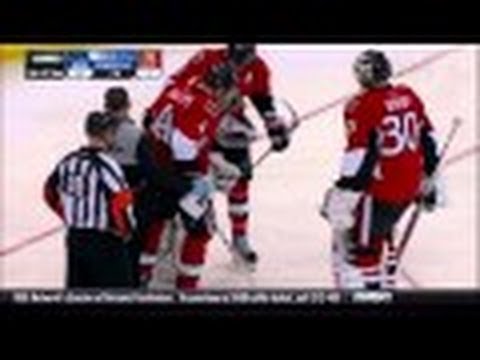 Chris Kreider takes out Craig Anderson goalie Feb 21 2013