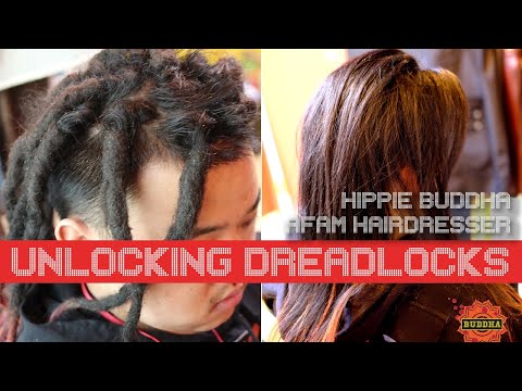 Unlocking Dreads [Dreadlocks] to straight hair transformation AFAM Hairdresser