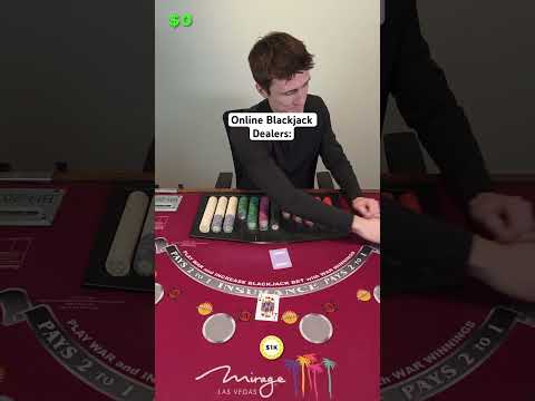 Online Blackjack Dealers be like… 👀 #Blackjack #Casino #Betting