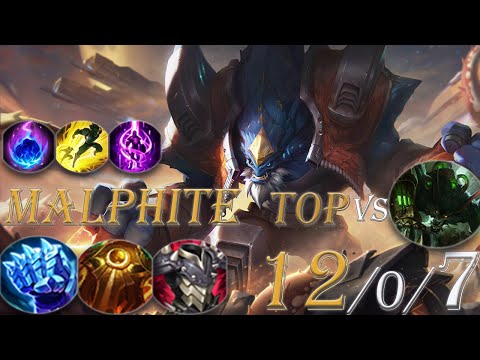 Malphite Top Vs Warwick. Silly Strategy Puts WV Behind And Malphite Cannot be Stopped With A Lead