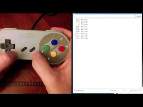 Reading SNES inputs using Arduino Micro