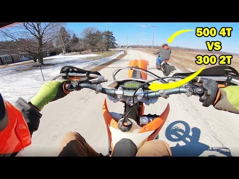 KTM 300 2 Stroke VS 500 4 Stroke
