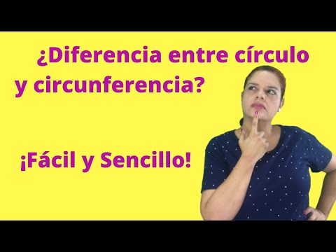 Diferencia entre círculo y circunferencia.