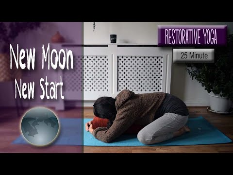 New Moon - New Starts - 25 Minute Restorative Yoga