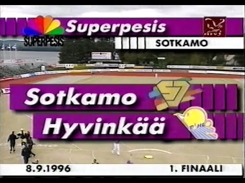 Sotkamo - Hyvinkää, 8.9.1996, miesten superpesiksen 1. loppuottelu
