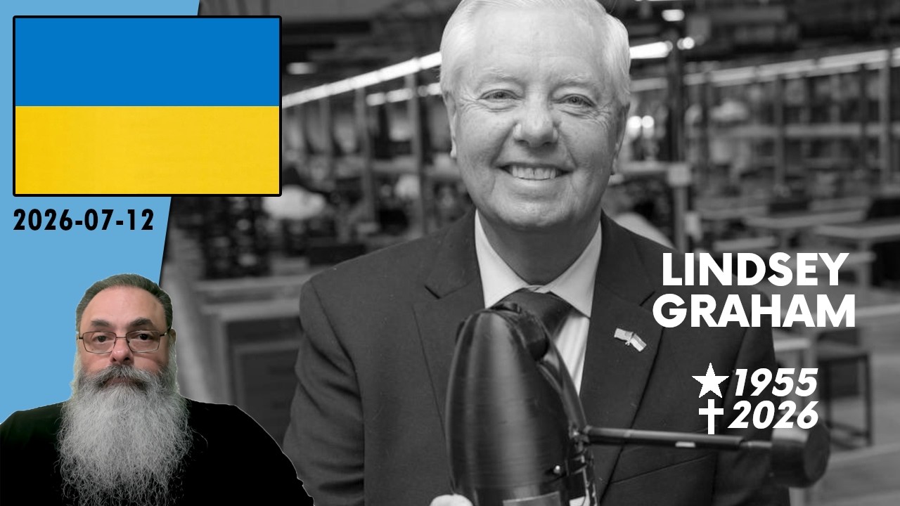 #Ucrânia 2026-07-12: MORRE o SENADOR LINDSEY GRAHAM, grande APOIADOR da UCRÂNIA