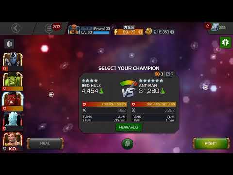 4* Rank 4 Hulk vs 6* Antman | Evangeline Lilly's Challenge | Marvel Contest of Champions