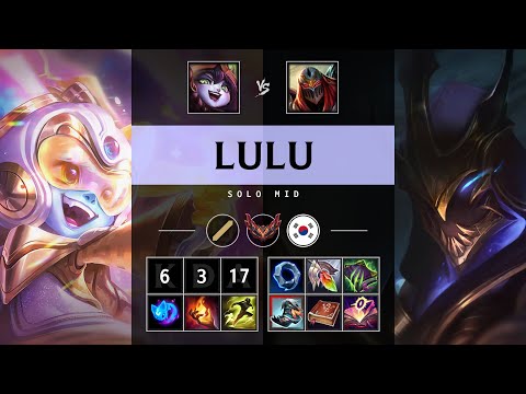 Lulu Mid vs Zed - KR Grandmaster Patch 25.S1.3