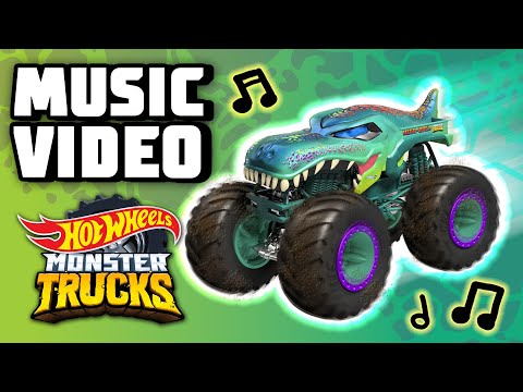 Official MUSIC VIDEO 🎶 | Smash and Roar 🦈 ft Monster Truck MEGA WREX | Hot Wheels