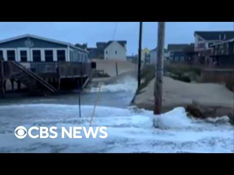 Powerful nor'easter to bring more flooding to Northeast; Hawaii braces for Hurricane Nolo