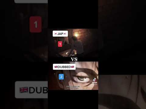 Eren Tatakae JAP vs DUBBED