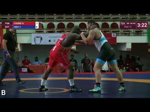 GOLD GR - 130 kg: R. CHEBBI (TUN) v. Y. ISSA (EGY)