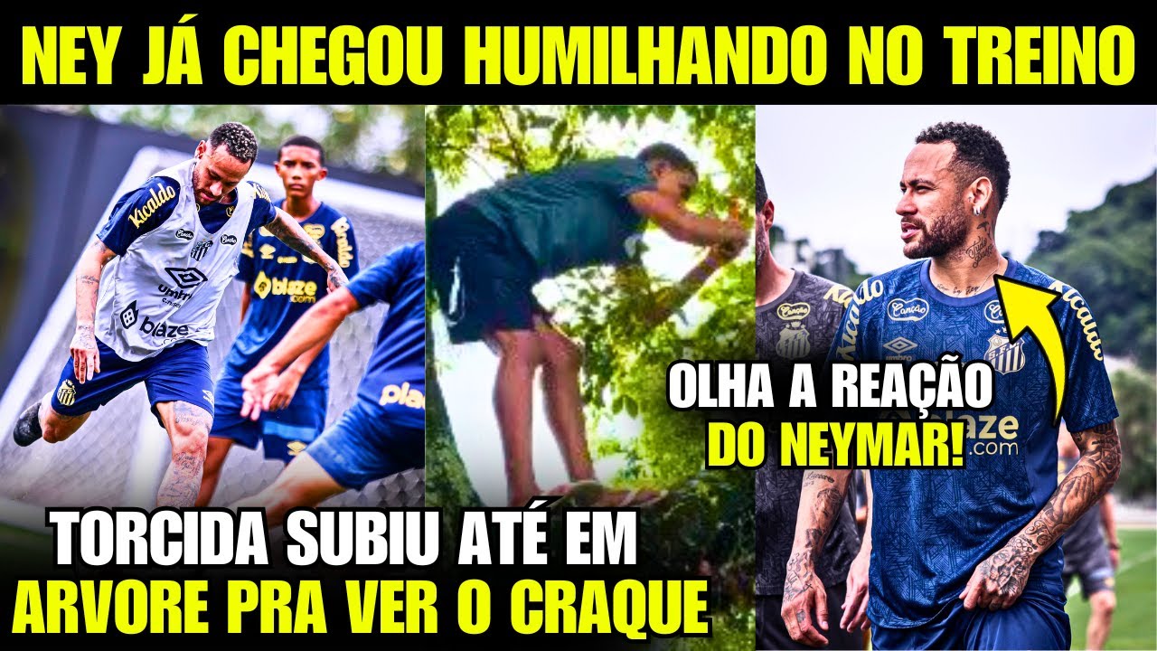 🚨 EITA! NEYMAR CHOCOU O MUNDO JÁ em seu PRIMEIRO TREINO NO SANTOS!