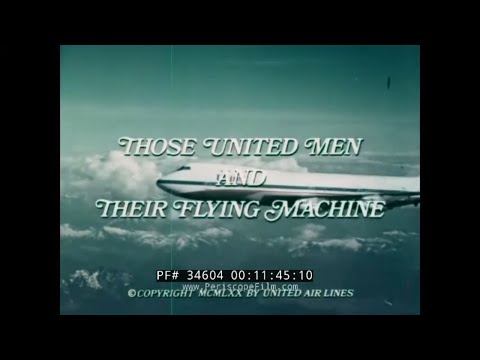 1970s UNITED AIRLINES BOEING 747 PROMOTIONAL FILM  34604
